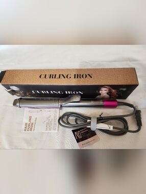 N DW-8010 Curling Iron Electric Hair Styling Device Gray Pink DW-8010 MPN Model